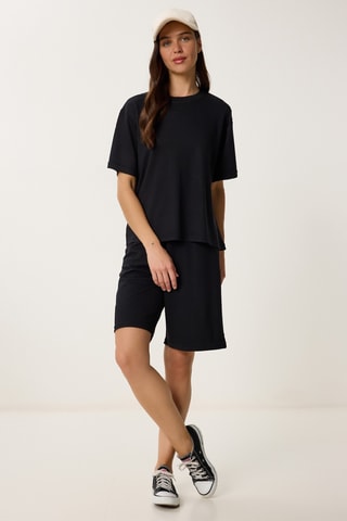 T-shirt et bermuda - Noir