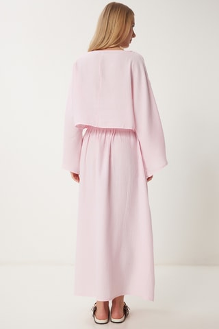 Blouse et jupe longue - Rose