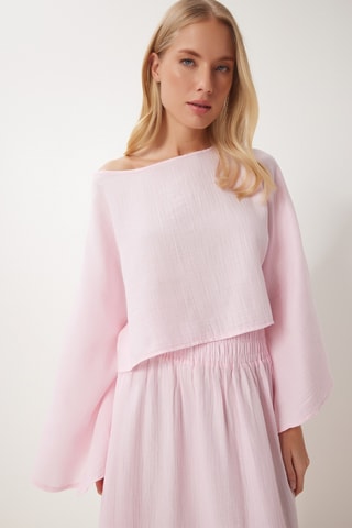 Blouse et jupe longue - Rose