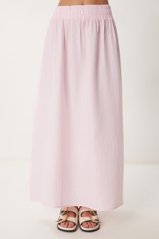 Blouse et jupe longue - Rose