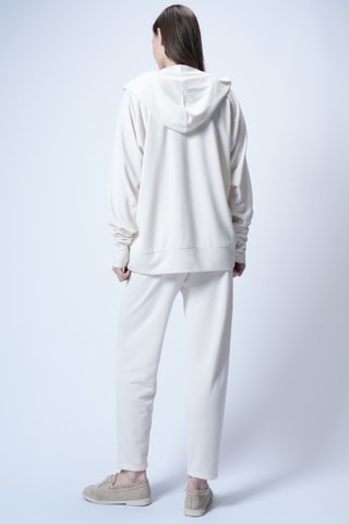 Sweat à capuche et pantalon - Ecru