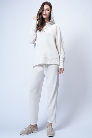 Sweat à capuche et pantalon - Ecru