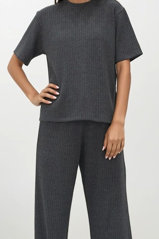 T-shirt et pantalon - Anthracite chiné
