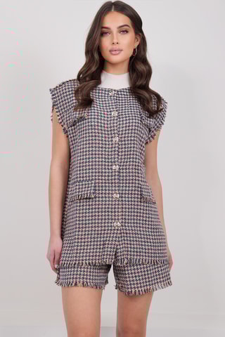 Veste sans manches et short - Bleu marine et orange