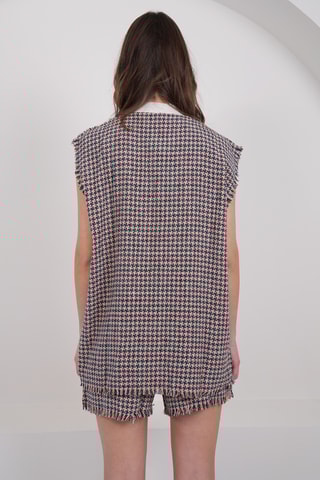 Veste sans manches et short - Bleu marine et orange