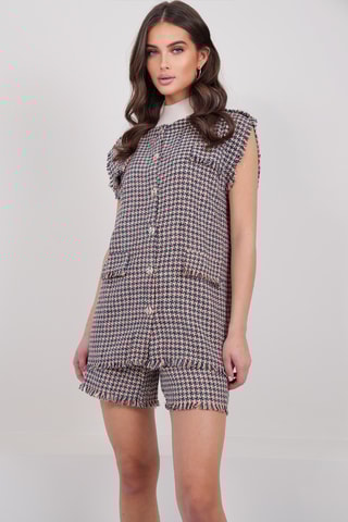 Veste sans manches et short - Bleu marine et orange