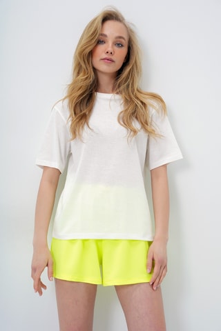 T-shirt et short - Blanc et jaune