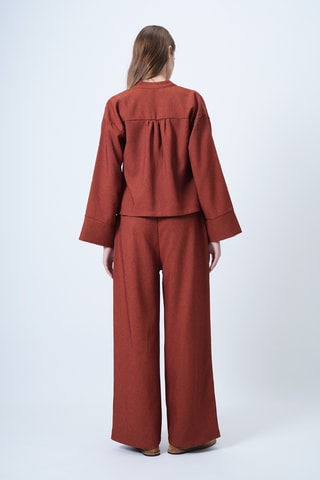 Veste et pantalon palazzo en velours - Noir