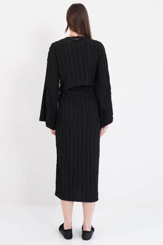 Blouse et jupe midi - Noir