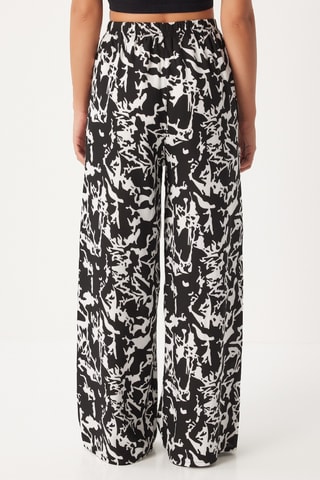 Pantalon palazzo - Noir et écru