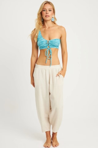 Pantacourt en lin - Beige