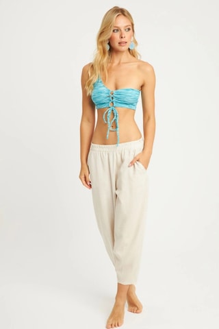 Pantacourt en lin - Beige