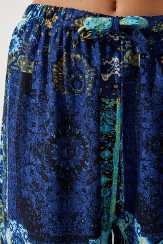 Pantalon palazzo - Bleu