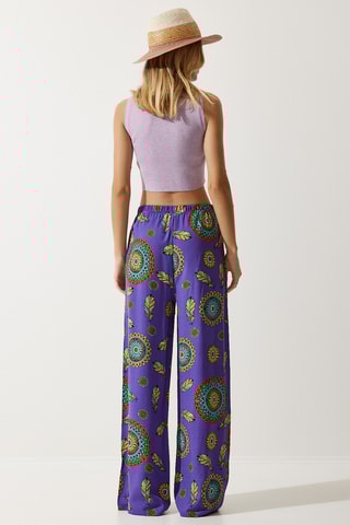 Pantalon palazzo - Violet