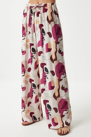 Pantalon palazzo - Ecru