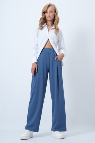 Pantalon palazzo - Indigo