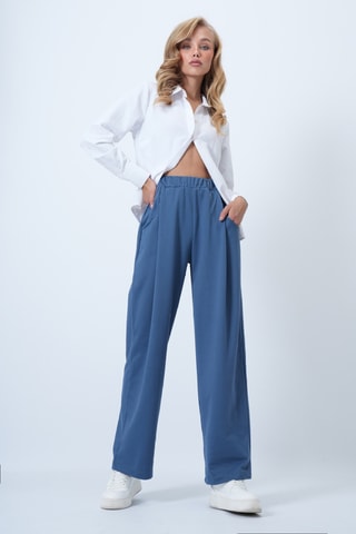 Pantalon palazzo - Indigo