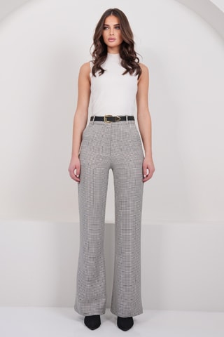 Pantalon - Gris clair et écru