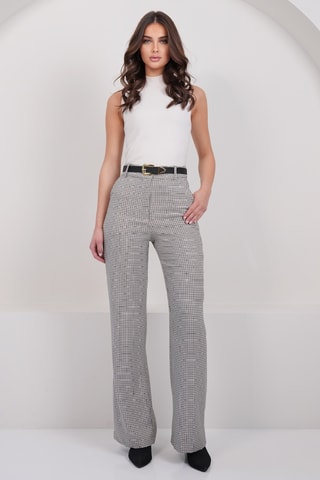 Pantalon - Gris clair et écru