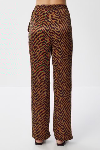 Pantalon - Noir et marron foncé