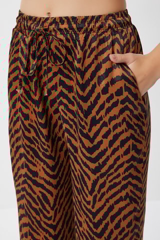 Pantalon - Noir et marron foncé