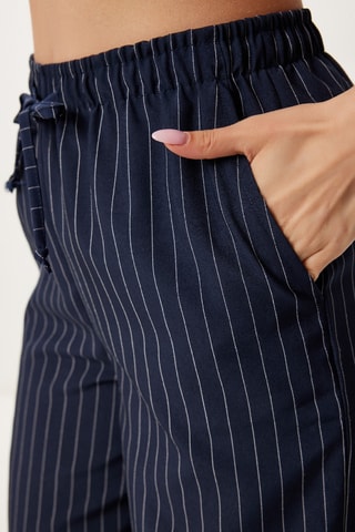 Pantalon wide legs - Bleu marine