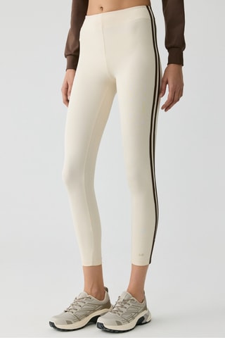 Legging taille haute - Ecru et noir