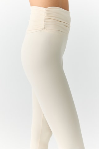 Legging taille haute - Ecru