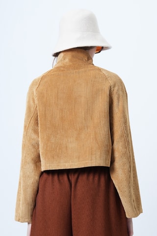 Veste en velours - Marron clair