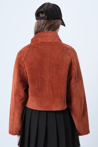 Veste en velours - Rouge brique