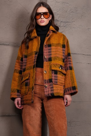 Veste - Marron clair et noir