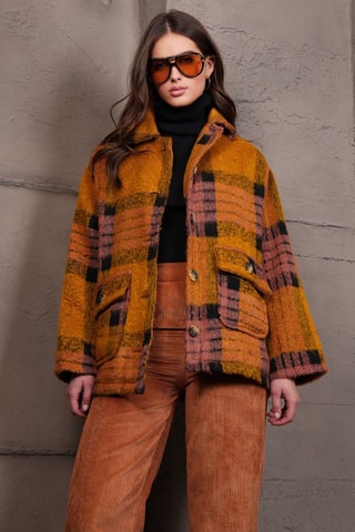 Veste - Marron clair et noir