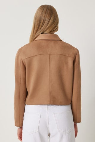Veste en nubuck - Taupe
