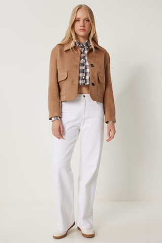 Veste en nubuck - Taupe