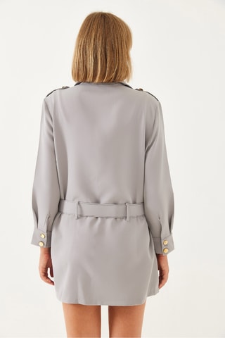 Saharienne - Gris clair et doré