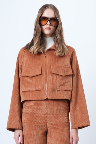 Veste en velours - Orange