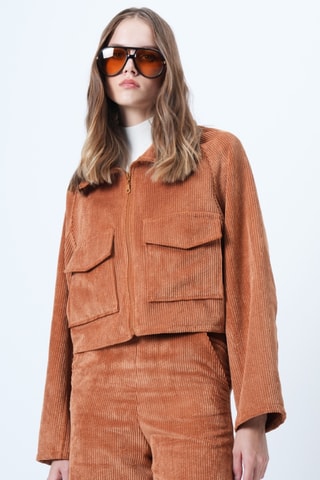 Veste en velours - Orange