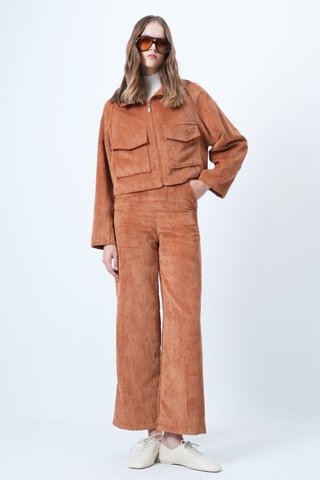 Veste en velours - Orange