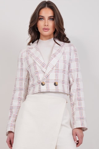 Veste - Blanc et bordeaux