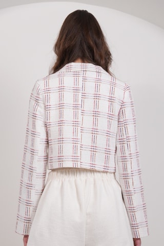 Veste - Blanc et bordeaux