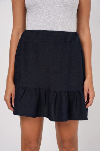 Jupe volantée - Bleu marine
