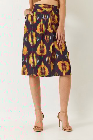 Jupe mi-longue - Violet foncé