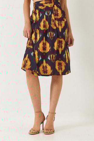 Jupe mi-longue - Violet foncé