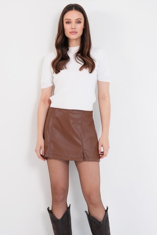 Jupe-short - Marron