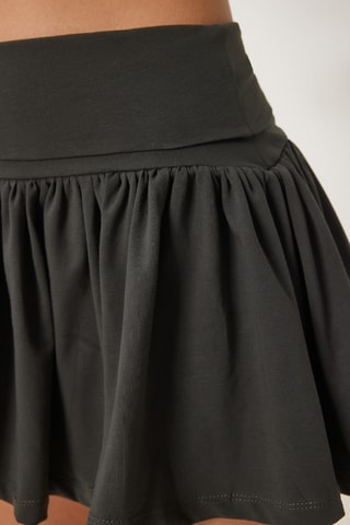 Minijupe taille haute - Anthracite