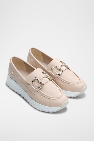 Mocassins - Nude et doré