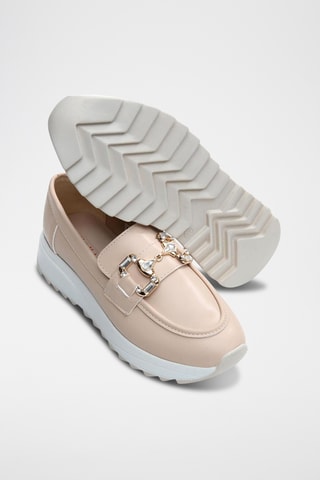 Mocassins - Nude et doré