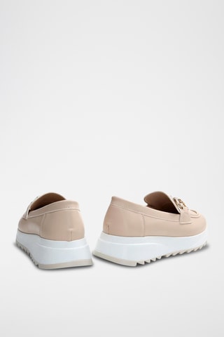 Mocassins - Nude et doré