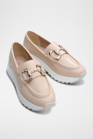 Mocassins - Nude et doré