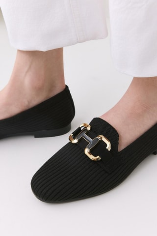 Mocassins - Noir et doré